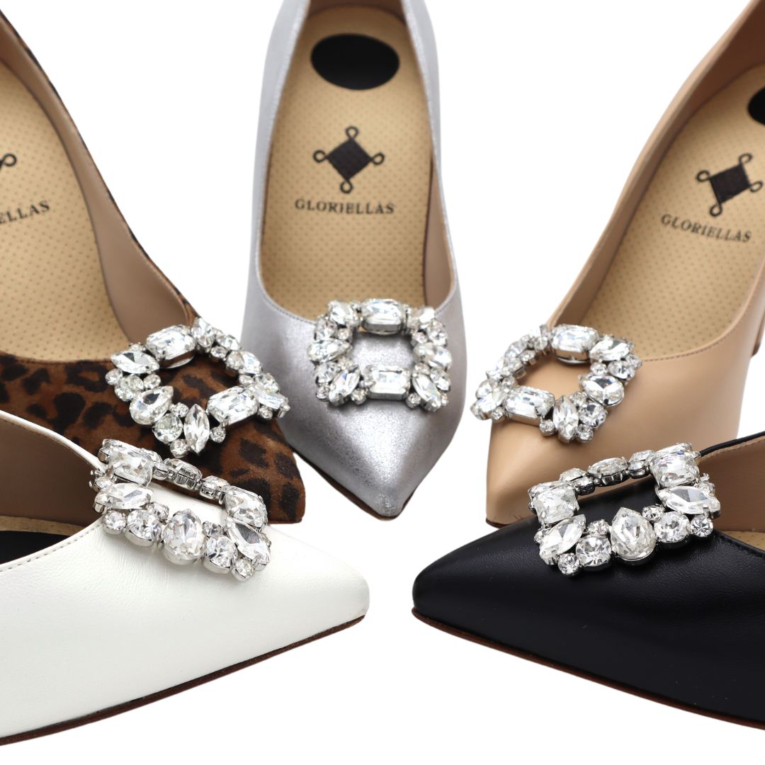 Gloriellas Schuhclips Iconic Star mit funkelnden Strasssteinen Schuhaccessoire mit klassischen High Heels