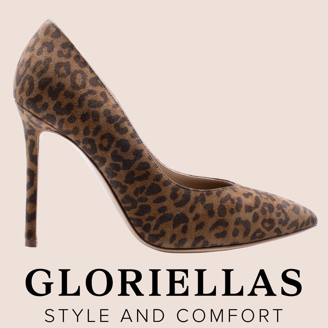 Gloriellas Stilettos Wild Leo leofarbene Pumps leofarbene High Heels bequeme High Heels