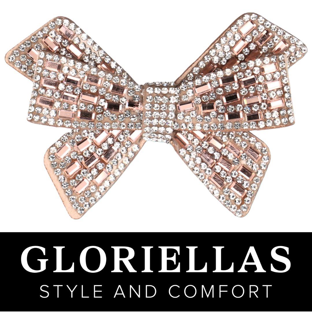 Gloriellas Schuhclips Catwalk Princess Schuhaccessoire in Schleifenform mit Glitzersteinen