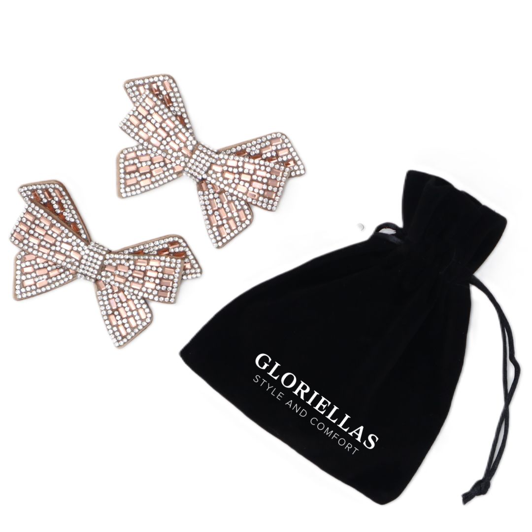 Gloriellas Schuhclips Catwalk Princess Schuhaccessoire in Schleifenform mit Glitzersteinen