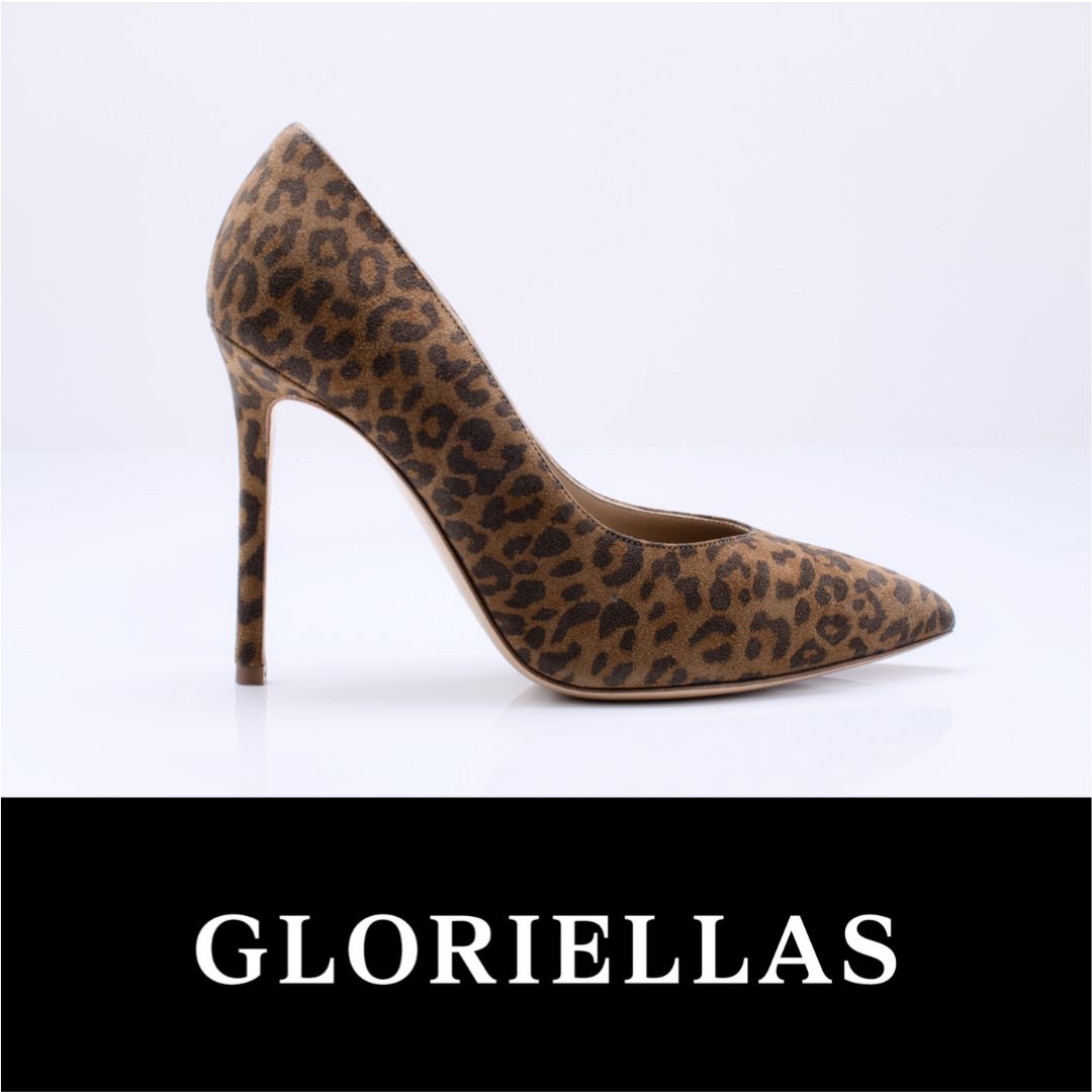 Gloriellas Stilettos Wild Leo leofarbene Pumps leofarbene High Heels bequeme High Heels