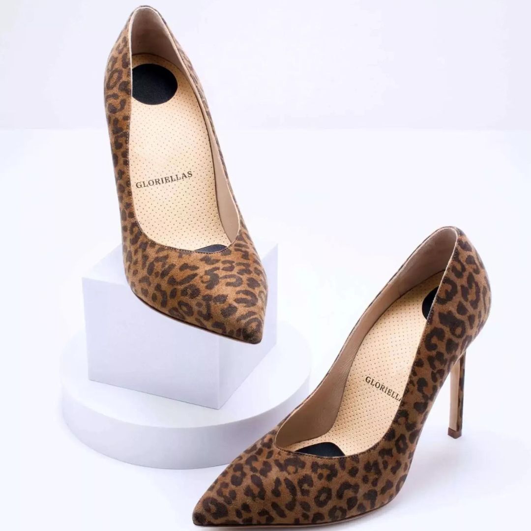 Gloriellas Stilettos Wild Leo leofarbene Pumps leofarbene High Heels bequeme High Heels