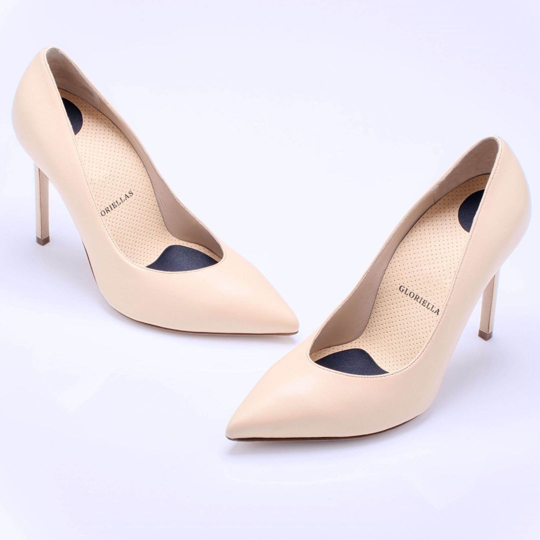 Gloriellas Stilettos Harmonie beige Pumps bequeme High Heels beige hohe Schuhe