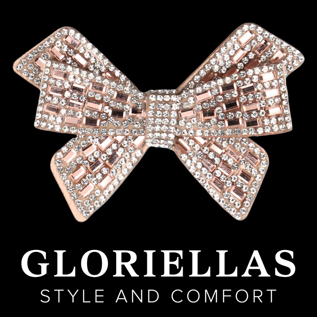 Gloriellas Schuhclips Catwalk Princess Schuhaccessoire in Schleifenform mit Glitzersteinen