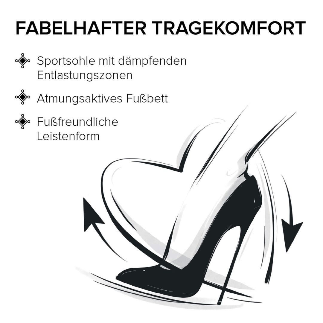 Gloriellas Stilettos Harmonie beige Pumps bequeme High Heels beige hohe Schuhe was ist das besondere an Gloriellas Tragekomfort